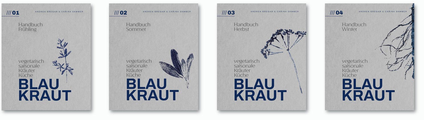 Blaukraut, Kräuterkochbuch, Jahreszeiten Kochbuch, Kräuter, vegetarisch, saisonal, regional, Editorial Design, Grafik Design, 