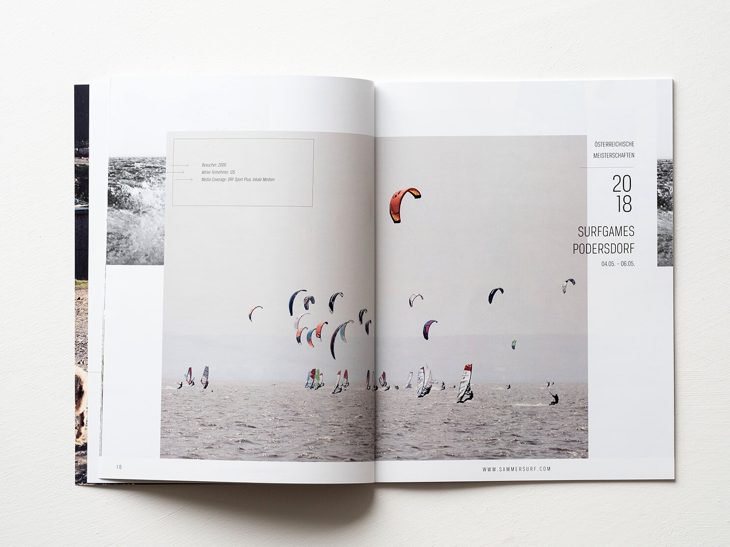 sammersurf, Branding, SUP, surfen, Kite, Chris Sammer, Corporate Design, Folder, Magazin, Editorialdesign, Typografie