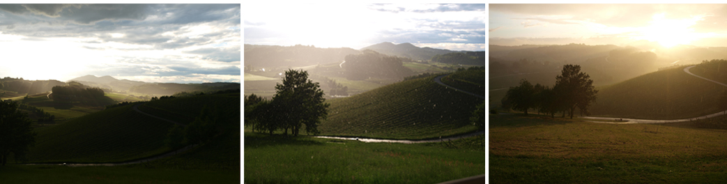 Landschaft Regen Sonnenuntergang, Büro für Werbung und Grafik in der Südoststeiermark