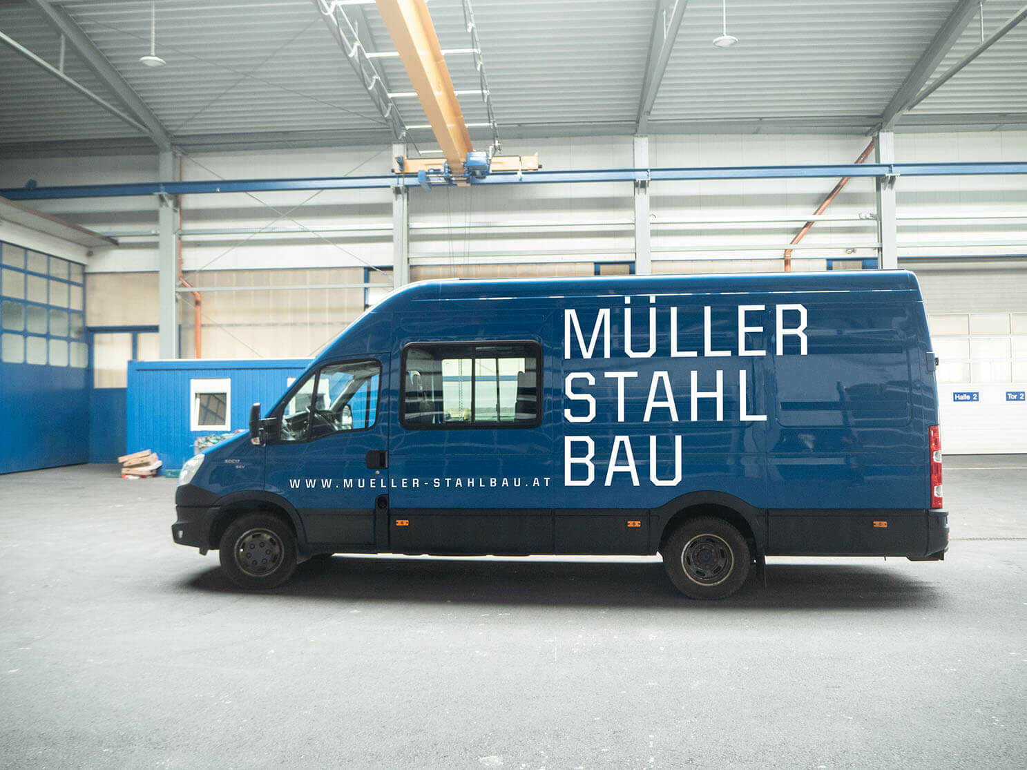 corporate Design, Mueller Stahlbau, Logo, Drucksorten, Website, Konzept, Grafik, Notizbuch, Kuverts, Print, Kulli, Firmenauftritt, 