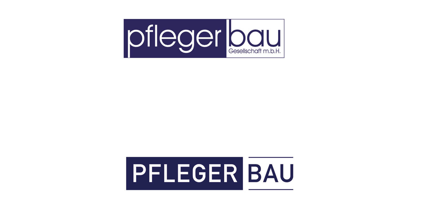 Logo, Redesign, Corporate Design, Erscheinungsbild, Werbung, Pfleger Bau