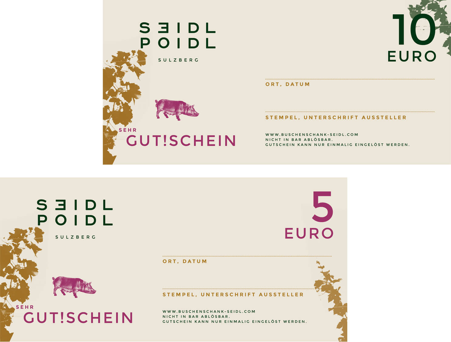 buschenschank seidl poidl, Logo, Selbstvermarkter, Corporate Design, Branding, Werbung, Gutschein, Slogan,s